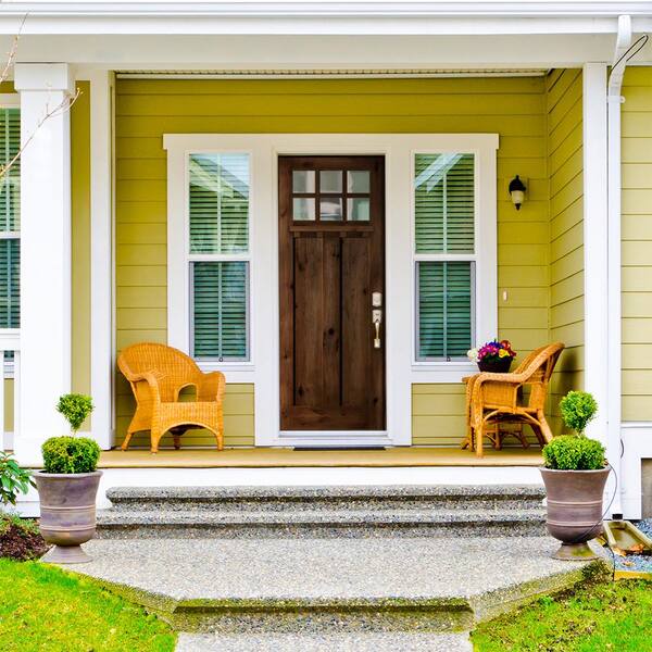 Krosswood Doors 42 in. x 96 in. Craftsman Alder Left Hand 6-Lite