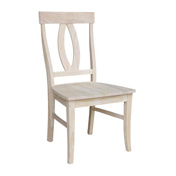 International Concepts Verona Unfinished Wood Dining Chair (Set of 2)