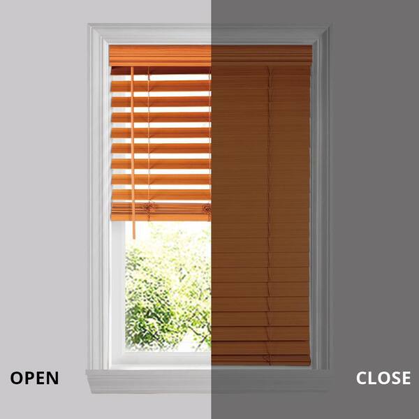 2-1/2 in. Cordless Premium Faux Wood Blinds