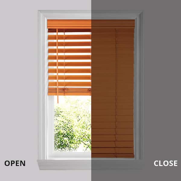 2-1/2 in. Cordless Premium Faux Wood Blinds