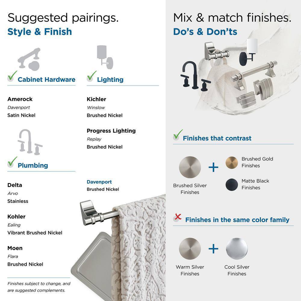 Brushed Nickel Pivoting Double Post Toilet Paper Holder