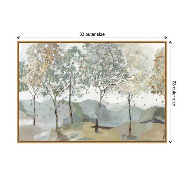 Extra Large Wall Art Abstract Tree Art Tree Painting Blue Grey