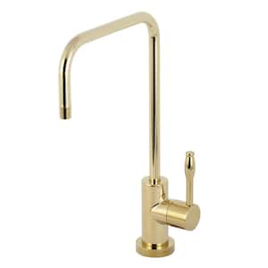Nustudio Single-Handle Beverage Faucet in Polished Brass