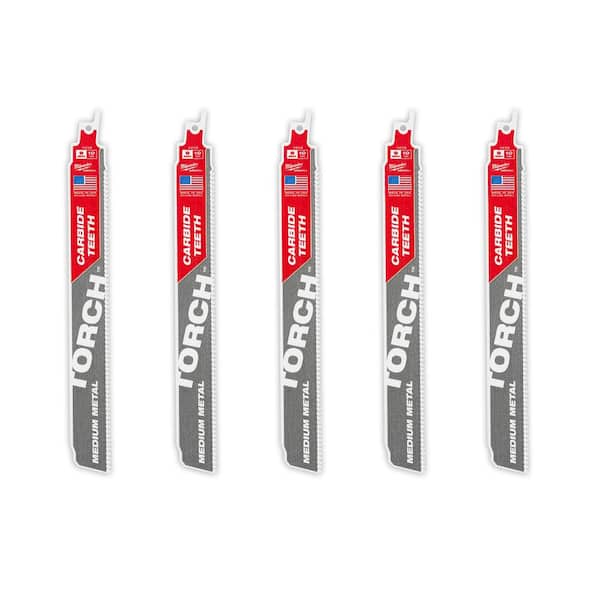 Milwaukee 9 in. 10 TPI Torch Carbide Teeth Metal Cutting Sawzall