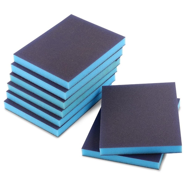 8-Pack 220 Grit Sanding Sponge, Washable and Reusable Wet Dry Sandpaper for Wood, Metal, Furniture, Paint and Drywall