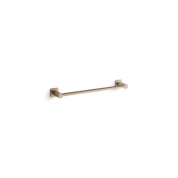 KOHLER Parallel 18 in. Wall Mounted Towel Bar in Vibrant Brushed Bronze