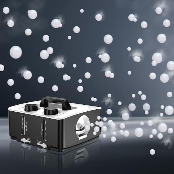 Smoke Bubble Machine w/ Fog Feature, 13.5-Ounce Bubble Liquid Tank, 8.5-Ounce Fog Juice Tank for Indoor Outdoor Party