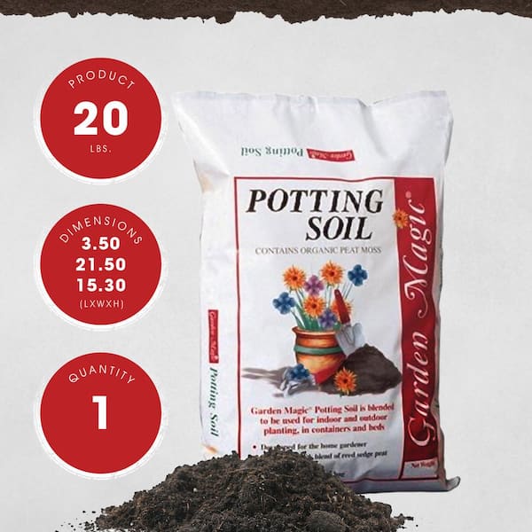 Unbranded 20 lbs. Garden Magic General Purpose Potting Soil Mix Bag 5720