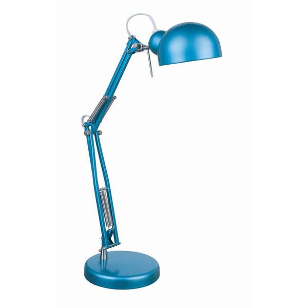 Illumine 1-Light Desk Lamp Blue Finish-DISCONTINUED