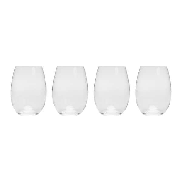 Unbranded David Shaw Designs 15 oz. Modern Stemless Wineglass Set (Set of 4)