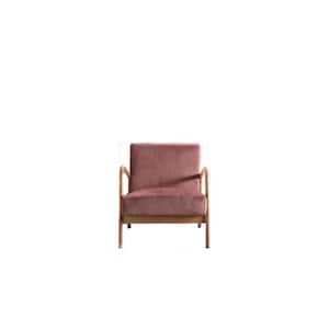 Kreindy 25.2'' Wide Pink Velvet Square Armchair