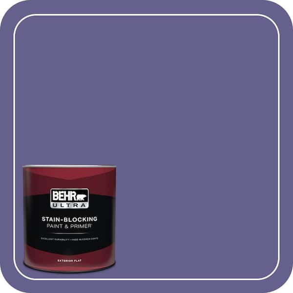 BEHR ULTRA 1 qt. #S-G-630 Majestic Purple Flat Exterior Paint