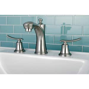Jamestown 8 in. Widespread 2-Handle Bathroom Faucet in Brushed Nickel