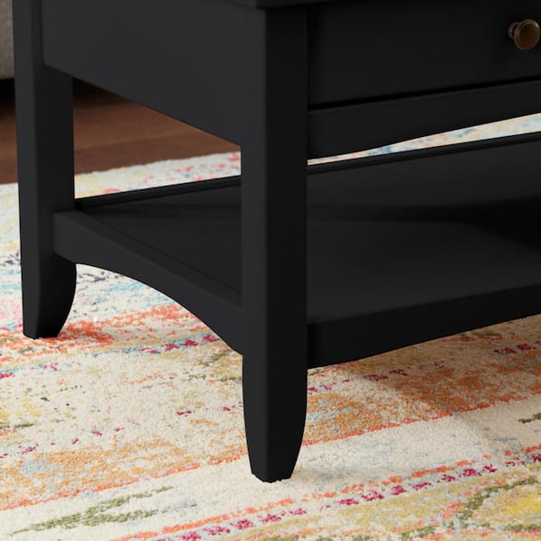 StyleWell Cedar Springs Rectangular Charcoal Black Wood 2