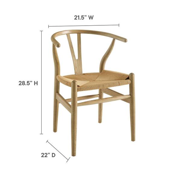 Amish dining 2025 wood armchair modway