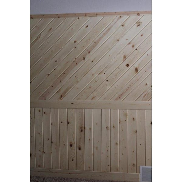DPI 3-1/2 In. W. x 8 Ft. L. x 5/16 In. Thick Pine Bead Board Wall Plank  (6-Pack) - Bliffert Lumber and Hardware