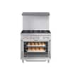 36 in. 6 Burner Commercial Natural GAS Range in Stainless-Steel (KM-CR36-NG) Koolmore