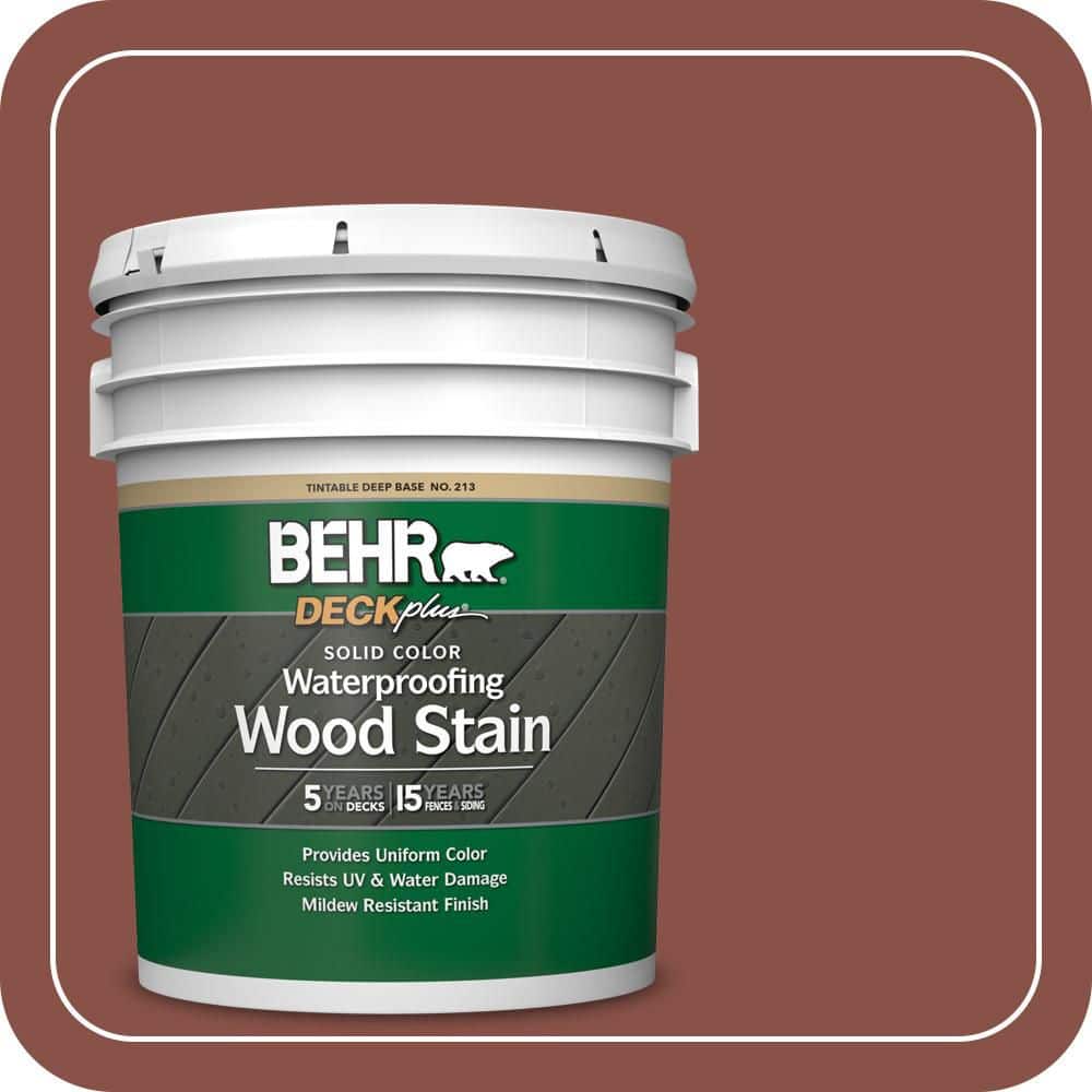 BEHR DECKplus 5 gal. #PPU2-18 Spice Solid Color Waterproofing
