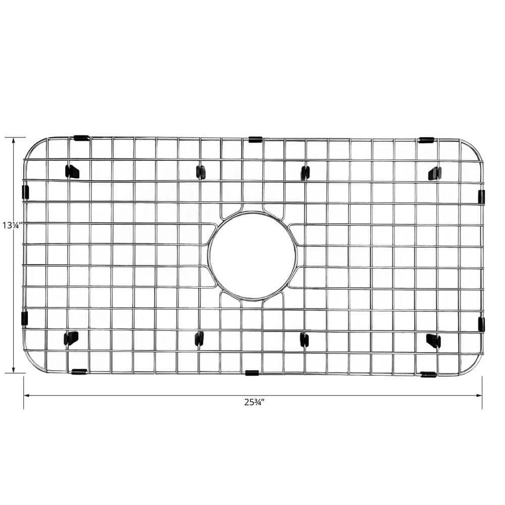 Karran 26" Stainless Steel Sink Grid with Protective Bumpers