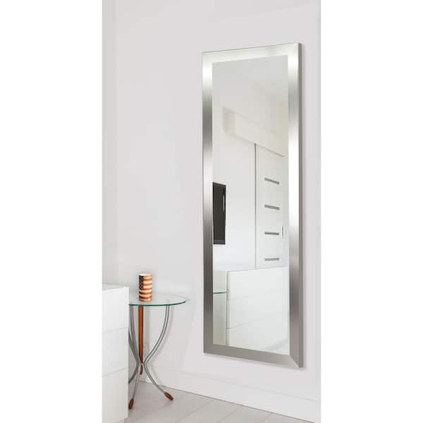Unbranded Oversized Silver Composite Modern Mirror (64 in. H X 26 in. W)