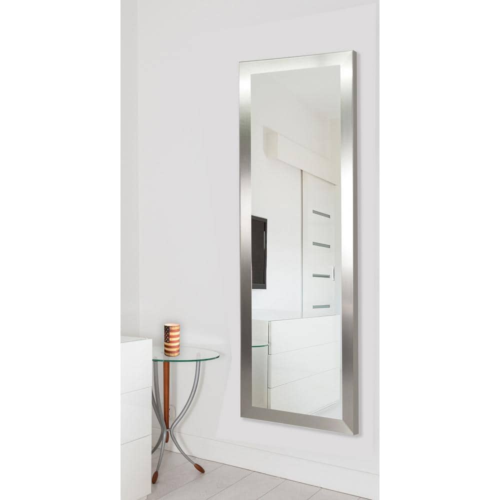 ( 21 in. W x 60 in. H ) Large Silver Composite Modern Mirror
