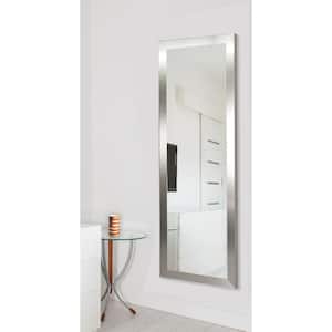 ( 21 in. W x 60 in. H ) Large Silver Composite Modern Mirror