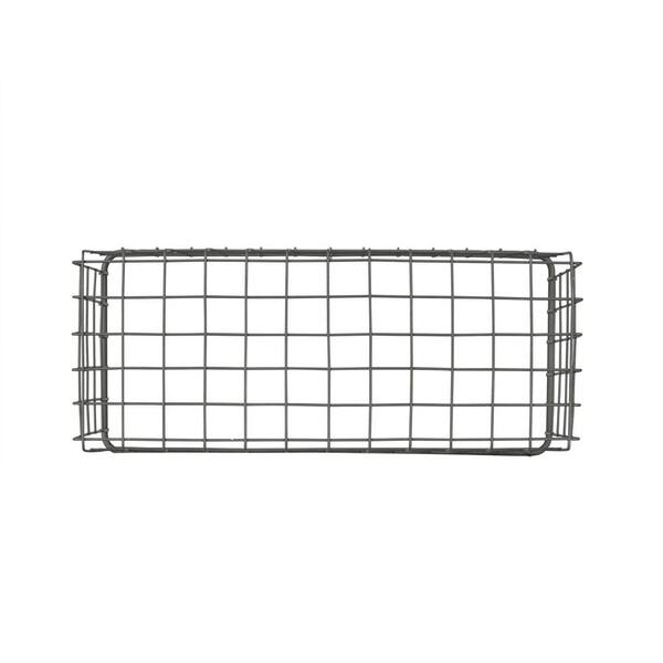 SULLIVANS 9 White Mesh Kitchen Storage Metal Bin (Set of 2) MET1856 - The  Home Depot