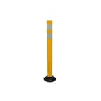 Three D Traffic Works 36 In. Yellow Round Delineator Post And Base With 