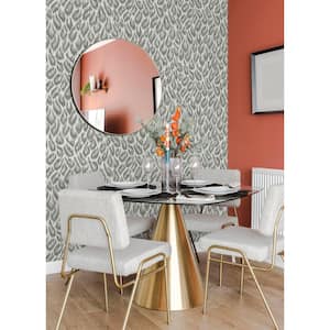 Electra Grey Leopard Spot String Wallpaper