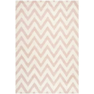 Superior Acacia Geometric Zigzag Modern Indoor/Outdoor Area Rug Cream / 6'x8'10