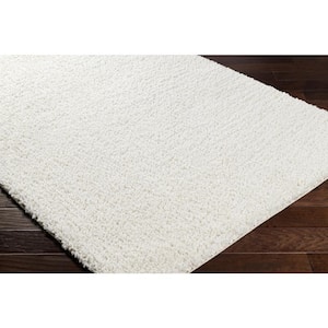 Ultra Shag White Modern 5 ft. x 7 ft. Indoor Area Rug