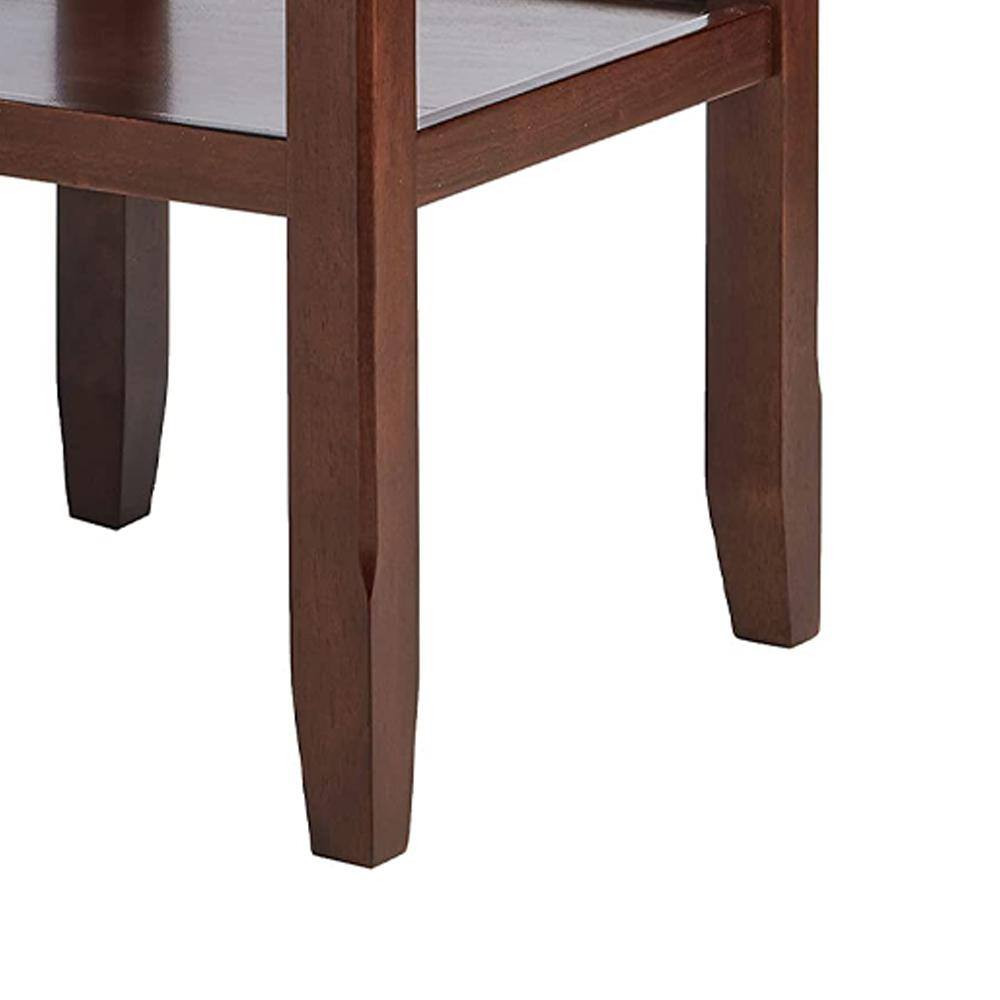 Cherry Wood Round Extendable Counter Height Table