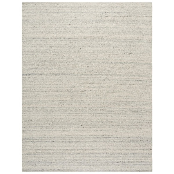 SAFAVIEH Natura 8 ft. x 10 ft. Light Gray Solid Distressed Area Rug