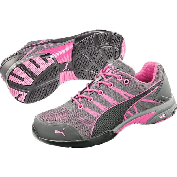 Puma Women's Celerity Knit Low Work Shoe - Steel Toe - Pink Size 7(M)