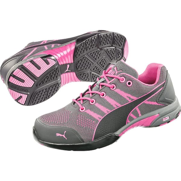 PUMA Women s Celerity Knit Low Work Shoe Steel Toe Pink Size 7 M 642915 07 804 The Home Depot