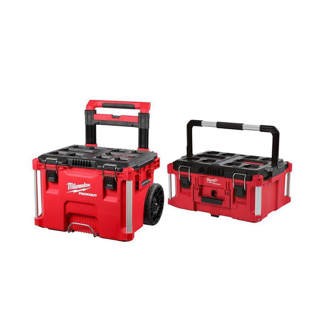Milwaukee Packout 22 In Rolling Tool Box And 22 In Large Tool Box 48