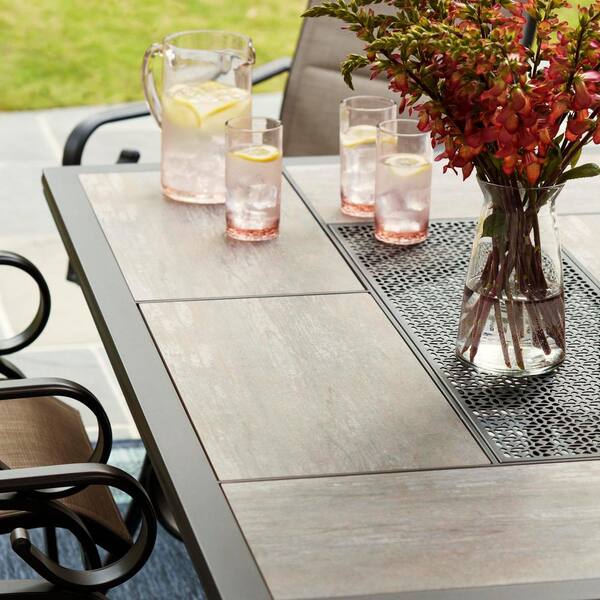 crestridge rectangular outdoor dining table