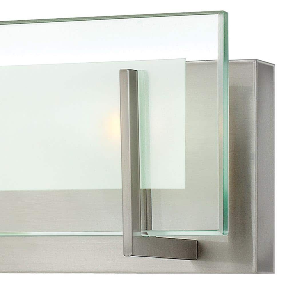 Latitude Sleek Outdoor 4-Light Bath Vanity in Brushed Nickel