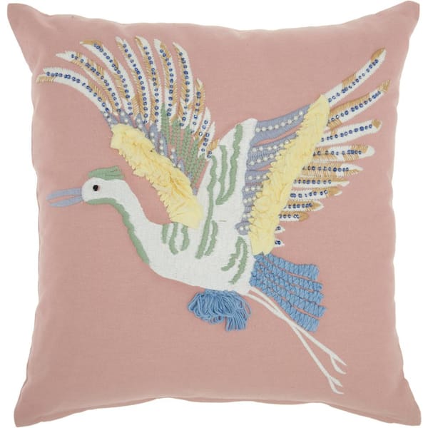 Mina Victory Plush Lines Multicolor 18 in. x 18 in. Indoor/Outdoor Throw Pillow