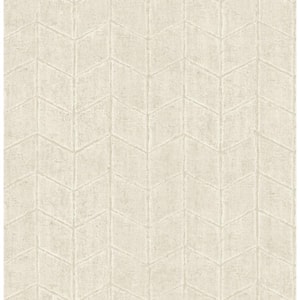 Oyster Flatiron Geometric Metallic Non-pasted Non-Woven Paper Wallpaper