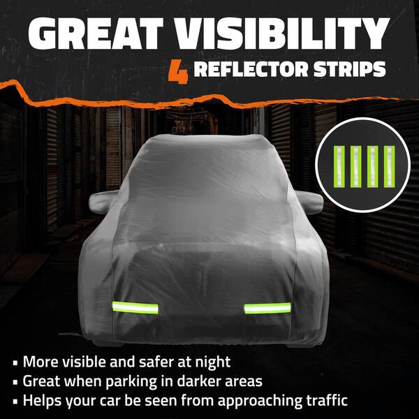 Mockins 200 in. x 75 in. x 75 in. Water Resistant SUV Car Cover - Oxford 150D - Silver