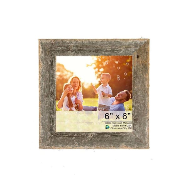 HomeRoots Josephine 6 in. x 6 in. Gray Picture Frame 2000379896 - The ...