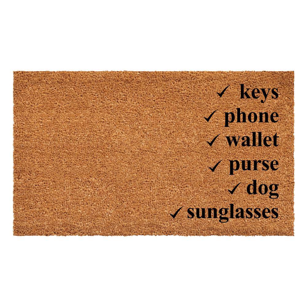 "Checklist Doormat, 17"" x 29""" price history on PriceWatchPro