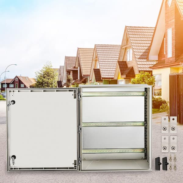 NEMA Steel Case, 24 x 20 x 9 in. NEMA 4X Fiberglass Electric Enclosure, Suitable for Both Outdoor & Indoor Use