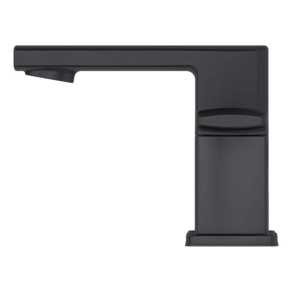 Matte Black High Arc Double Handle 8" Widespread Bathroom Faucet