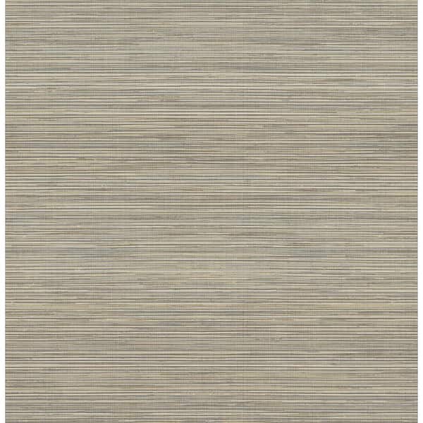NuWallpaper Brown Crossweave Peel and Stick String Wallpaper Sample