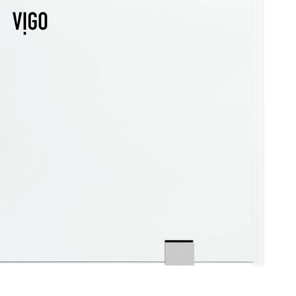 Elan Hart 56-60" Frameless Sliding Shower Door with Clear Tempered Glass