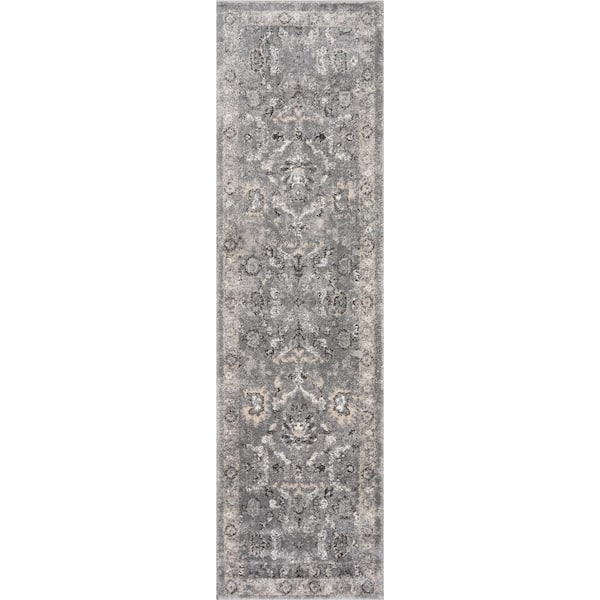 MILLERTON HOME Louisa Grey 2 ft. x 8 ft. Runner Rug