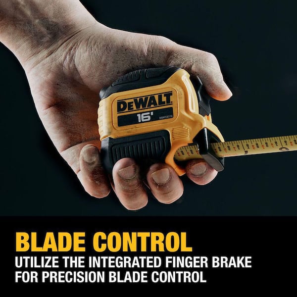 DEWALT - 16 ft. x 1-1/8 in. Tape Measure with Finger Brake