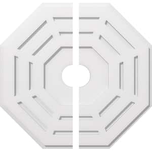 1 in. P X 10-1/4 in. C X 26 in. OD X 4 in. ID Westin Architectural Grade PVC Contemporary Ceiling Medallion, Two Piece